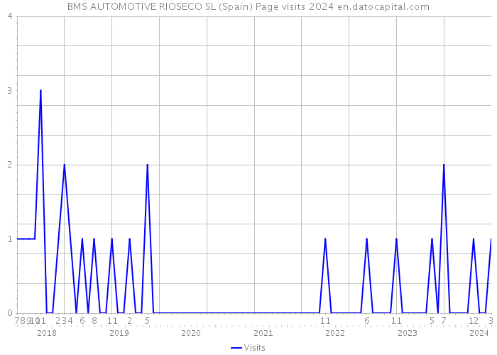 BMS AUTOMOTIVE RIOSECO SL (Spain) Page visits 2024 