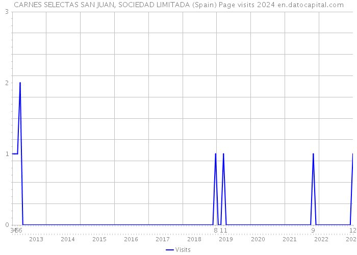 CARNES SELECTAS SAN JUAN, SOCIEDAD LIMITADA (Spain) Page visits 2024 