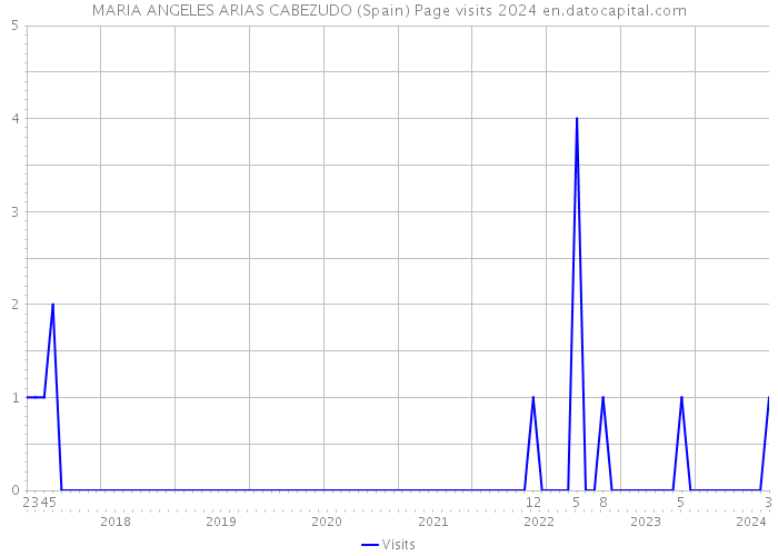 MARIA ANGELES ARIAS CABEZUDO (Spain) Page visits 2024 