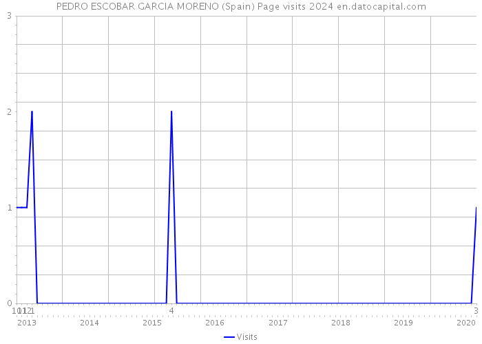 PEDRO ESCOBAR GARCIA MORENO (Spain) Page visits 2024 