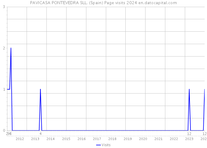 PAVICASA PONTEVEDRA SLL. (Spain) Page visits 2024 