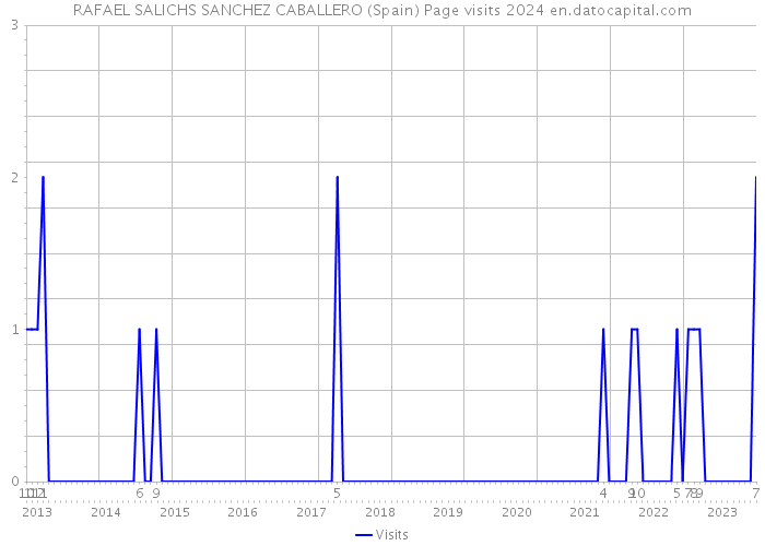RAFAEL SALICHS SANCHEZ CABALLERO (Spain) Page visits 2024 