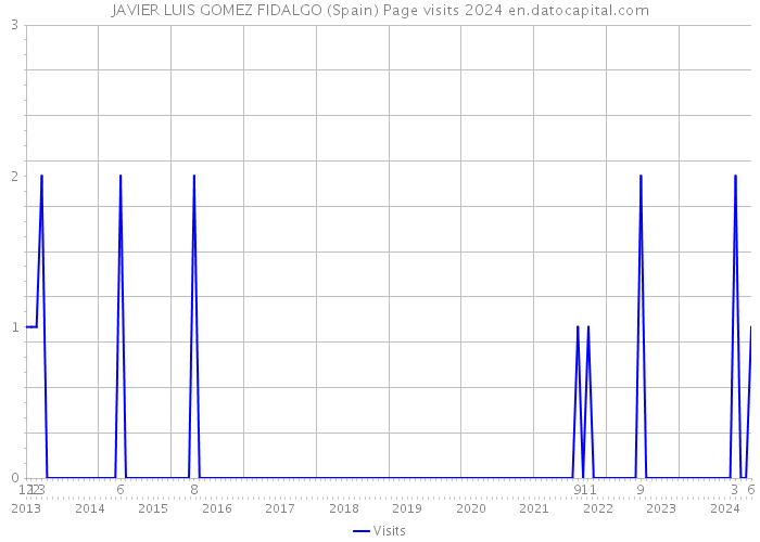 JAVIER LUIS GOMEZ FIDALGO (Spain) Page visits 2024 