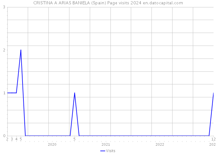 CRISTINA A ARIAS BANIELA (Spain) Page visits 2024 