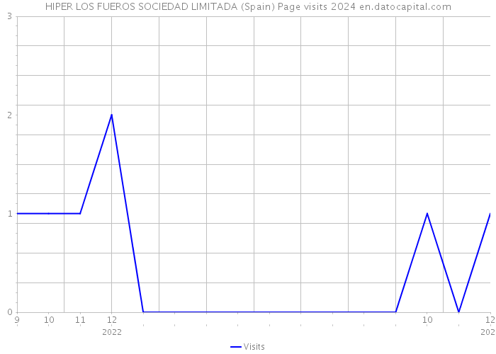 HIPER LOS FUEROS SOCIEDAD LIMITADA (Spain) Page visits 2024 