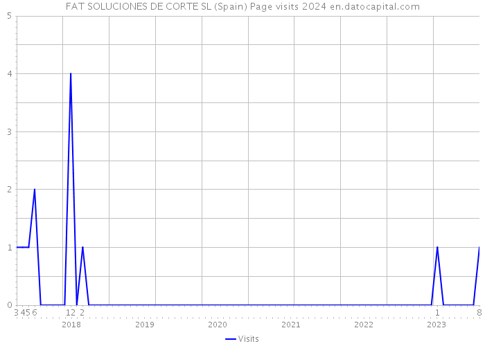 FAT SOLUCIONES DE CORTE SL (Spain) Page visits 2024 