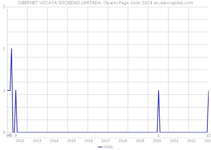 CIBERNET VIZCAYA SOCIEDAD LIMITADA. (Spain) Page visits 2024 