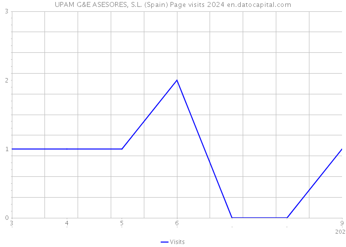 UPAM G&E ASESORES, S.L. (Spain) Page visits 2024 