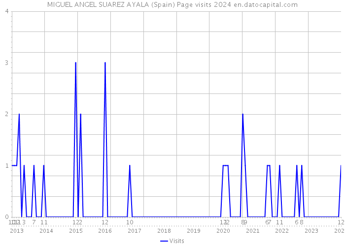 MIGUEL ANGEL SUAREZ AYALA (Spain) Page visits 2024 