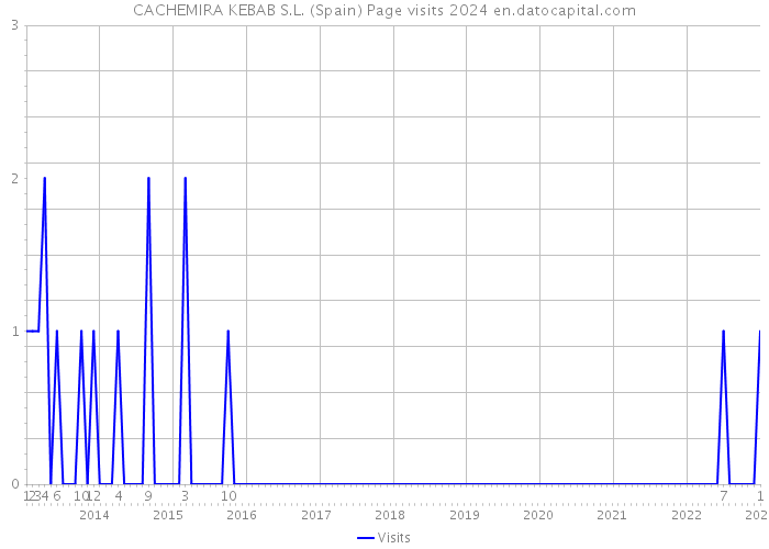 CACHEMIRA KEBAB S.L. (Spain) Page visits 2024 