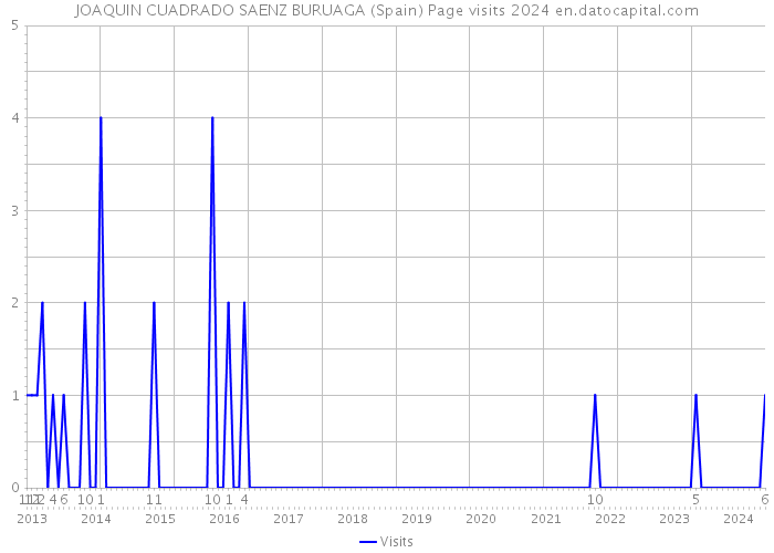 JOAQUIN CUADRADO SAENZ BURUAGA (Spain) Page visits 2024 