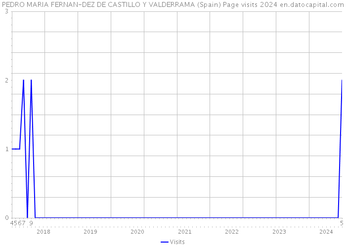 PEDRO MARIA FERNAN-DEZ DE CASTILLO Y VALDERRAMA (Spain) Page visits 2024 