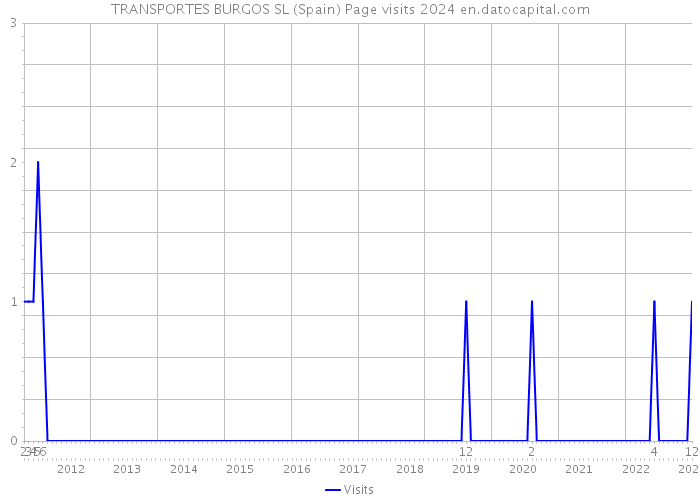 TRANSPORTES BURGOS SL (Spain) Page visits 2024 