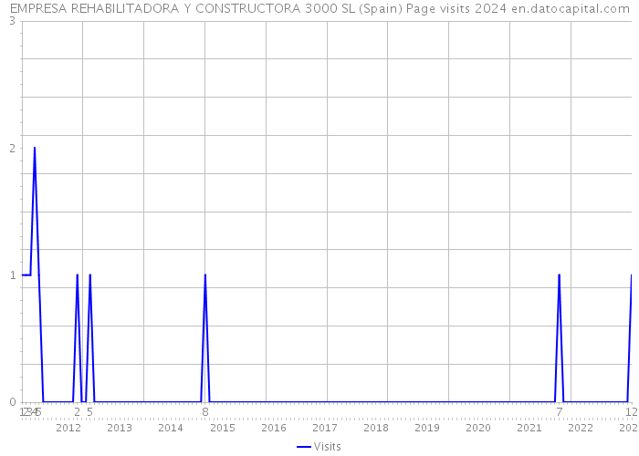 EMPRESA REHABILITADORA Y CONSTRUCTORA 3000 SL (Spain) Page visits 2024 