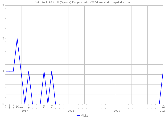 SAIDA HAGCHI (Spain) Page visits 2024 