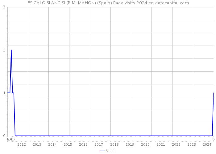 ES CALO BLANC SL(R.M. MAHON) (Spain) Page visits 2024 