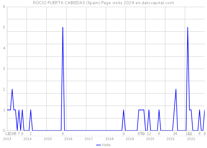 ROCIO PUERTA CABIEDAS (Spain) Page visits 2024 