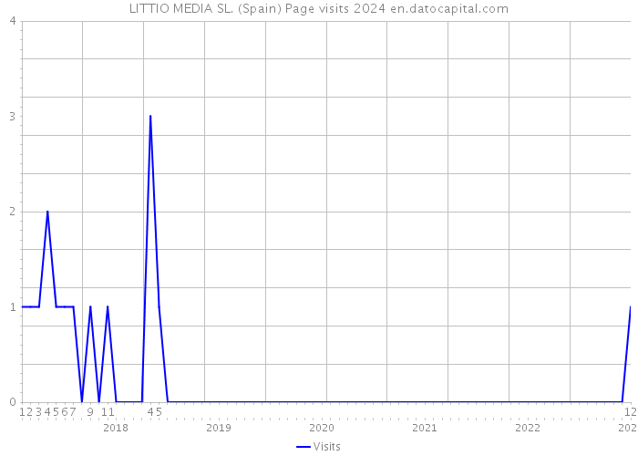 LITTIO MEDIA SL. (Spain) Page visits 2024 