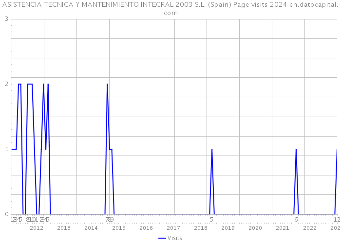 ASISTENCIA TECNICA Y MANTENIMIENTO INTEGRAL 2003 S.L. (Spain) Page visits 2024 