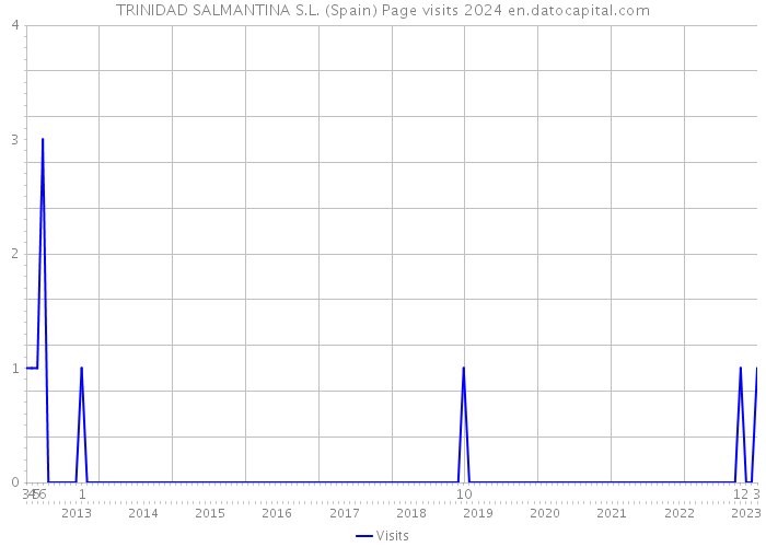 TRINIDAD SALMANTINA S.L. (Spain) Page visits 2024 