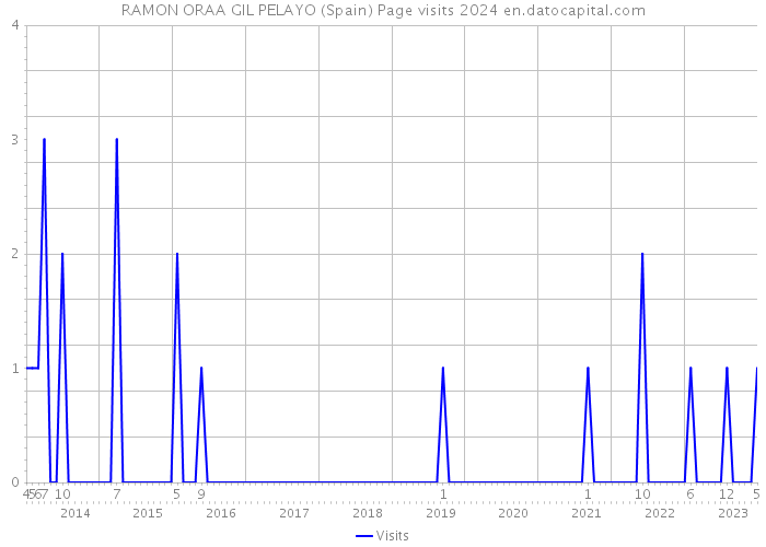RAMON ORAA GIL PELAYO (Spain) Page visits 2024 