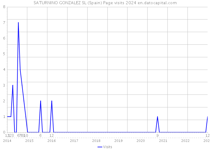 SATURNINO GONZALEZ SL (Spain) Page visits 2024 