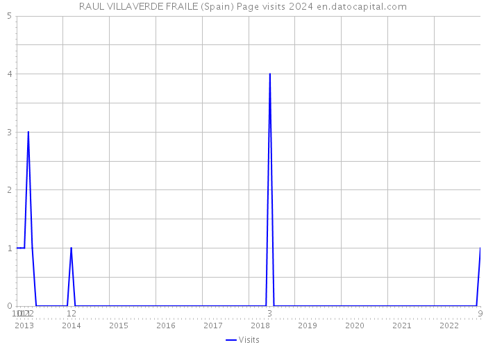 RAUL VILLAVERDE FRAILE (Spain) Page visits 2024 