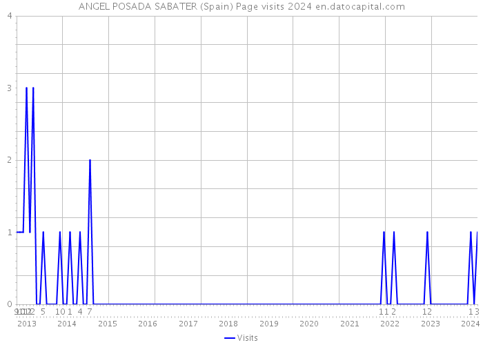 ANGEL POSADA SABATER (Spain) Page visits 2024 