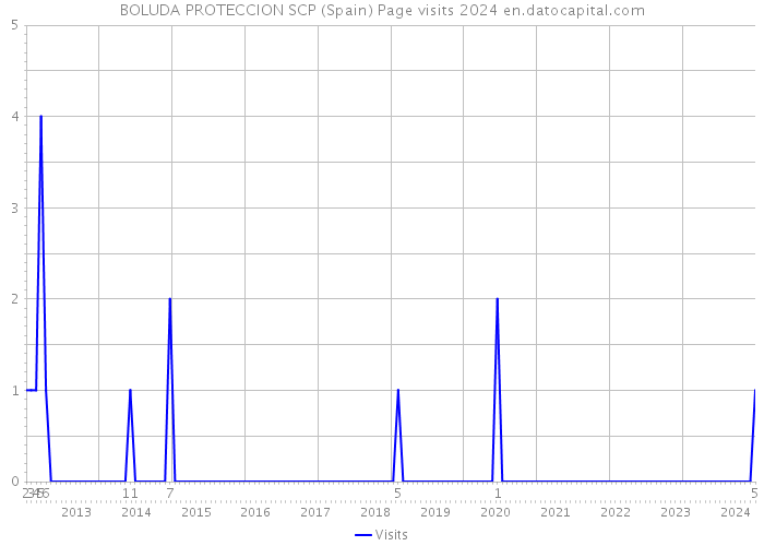 BOLUDA PROTECCION SCP (Spain) Page visits 2024 
