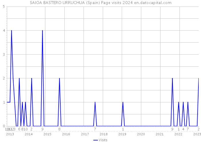 SAIOA BASTERO URRUCHUA (Spain) Page visits 2024 