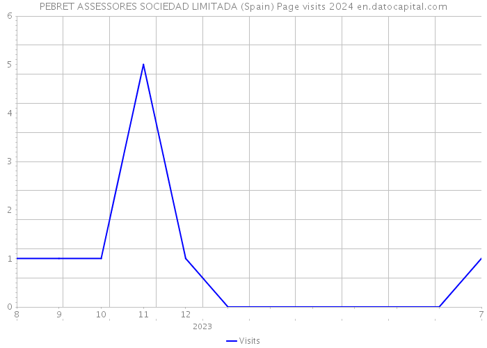 PEBRET ASSESSORES SOCIEDAD LIMITADA (Spain) Page visits 2024 