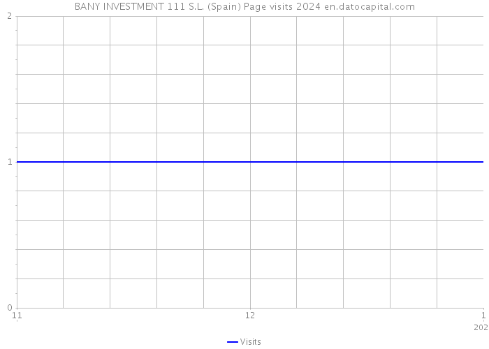 BANY INVESTMENT 111 S.L. (Spain) Page visits 2024 