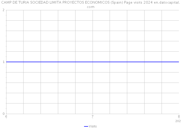 CAMP DE TURIA SOCIEDAD LIMITA PROYECTOS ECONOMICOS (Spain) Page visits 2024 