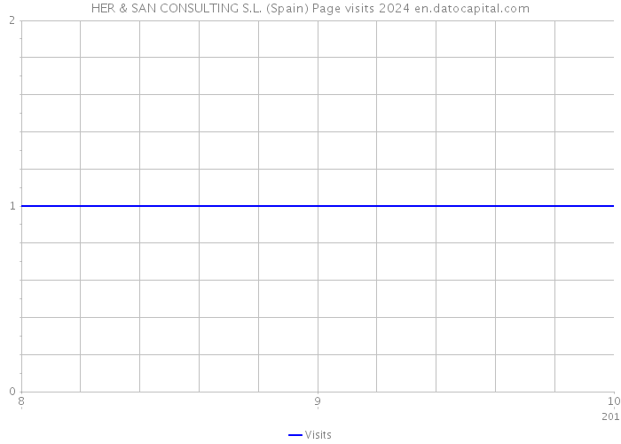 HER & SAN CONSULTING S.L. (Spain) Page visits 2024 