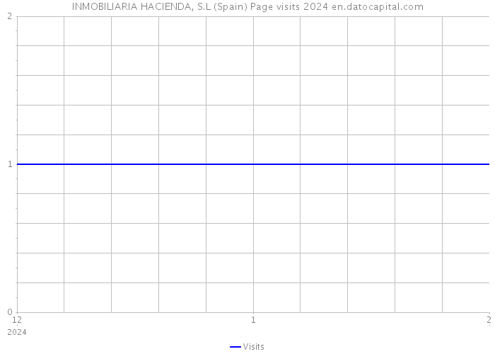 INMOBILIARIA HACIENDA, S.L (Spain) Page visits 2024 