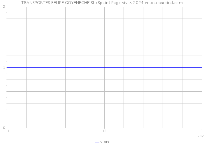 TRANSPORTES FELIPE GOYENECHE SL (Spain) Page visits 2024 