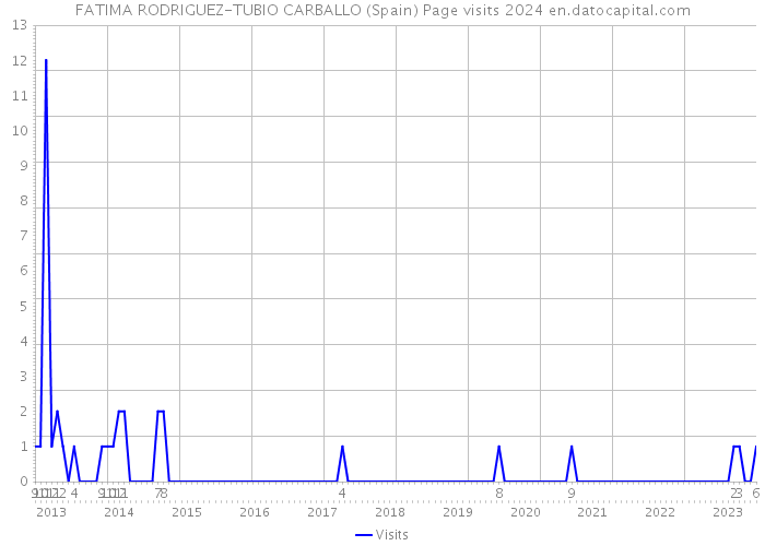 FATIMA RODRIGUEZ-TUBIO CARBALLO (Spain) Page visits 2024 