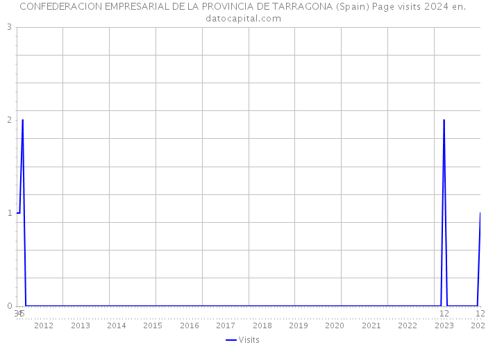 CONFEDERACION EMPRESARIAL DE LA PROVINCIA DE TARRAGONA (Spain) Page visits 2024 