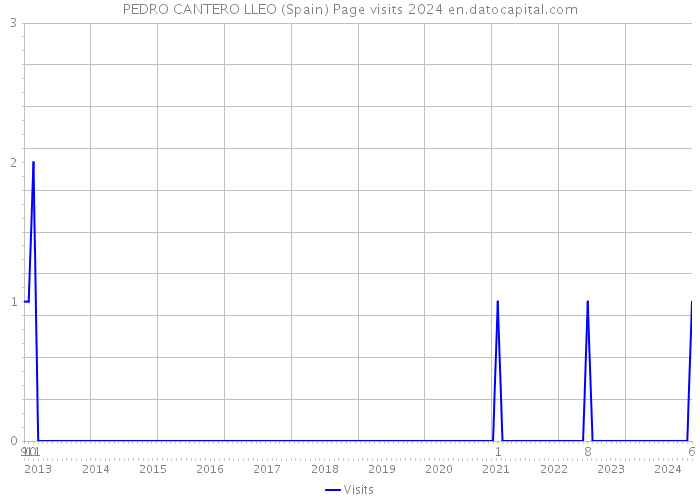 PEDRO CANTERO LLEO (Spain) Page visits 2024 