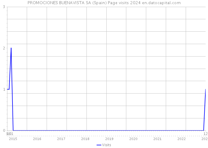 PROMOCIONES BUENAVISTA SA (Spain) Page visits 2024 