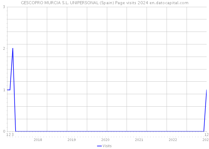 GESCOPRO MURCIA S.L. UNIPERSONAL (Spain) Page visits 2024 