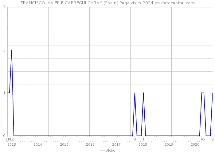 FRANCISCO JAVIER BICARREGUI GARAY (Spain) Page visits 2024 