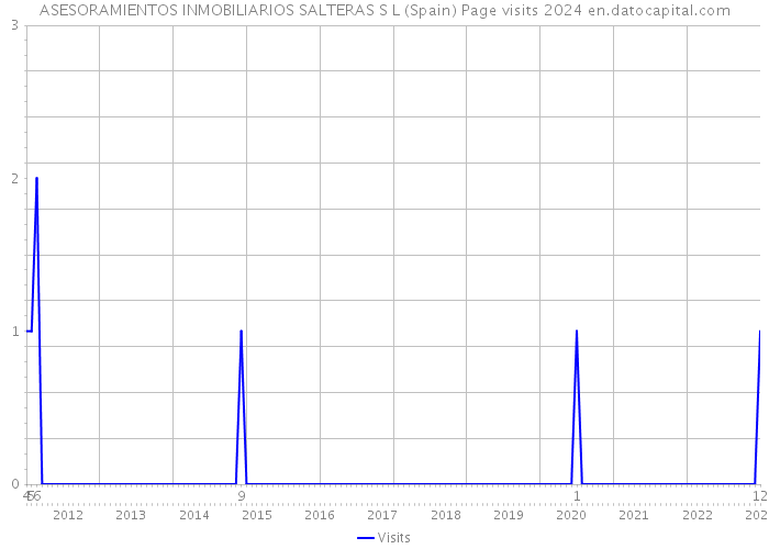 ASESORAMIENTOS INMOBILIARIOS SALTERAS S L (Spain) Page visits 2024 