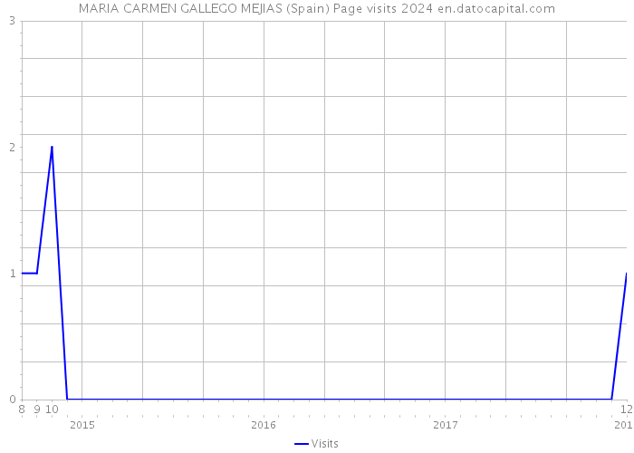 MARIA CARMEN GALLEGO MEJIAS (Spain) Page visits 2024 
