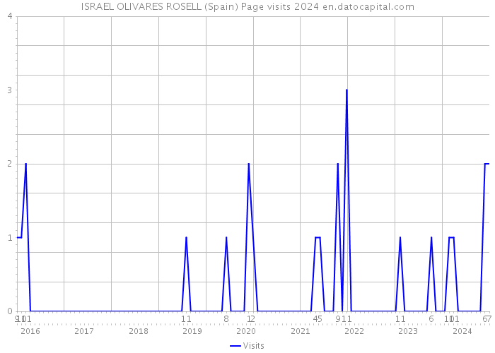 ISRAEL OLIVARES ROSELL (Spain) Page visits 2024 