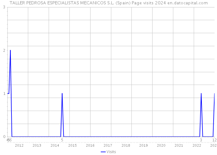 TALLER PEDROSA ESPECIALISTAS MECANICOS S.L. (Spain) Page visits 2024 