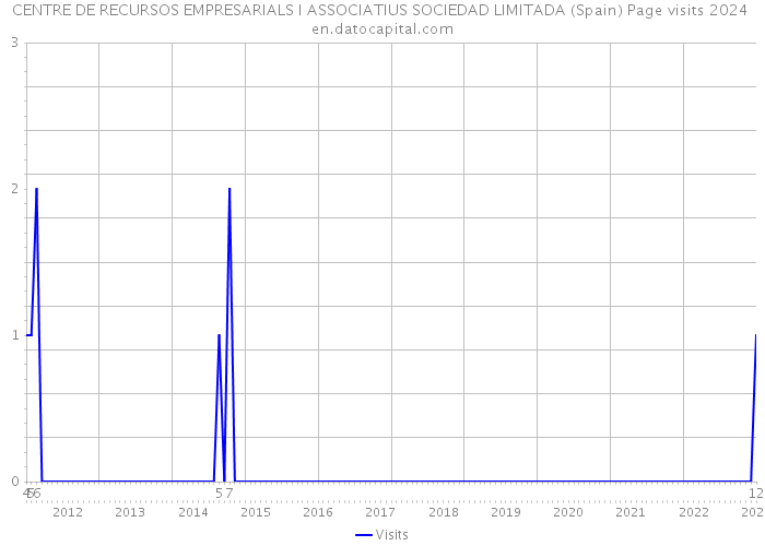 CENTRE DE RECURSOS EMPRESARIALS I ASSOCIATIUS SOCIEDAD LIMITADA (Spain) Page visits 2024 