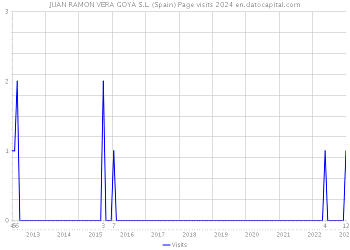 JUAN RAMON VERA GOYA S.L. (Spain) Page visits 2024 