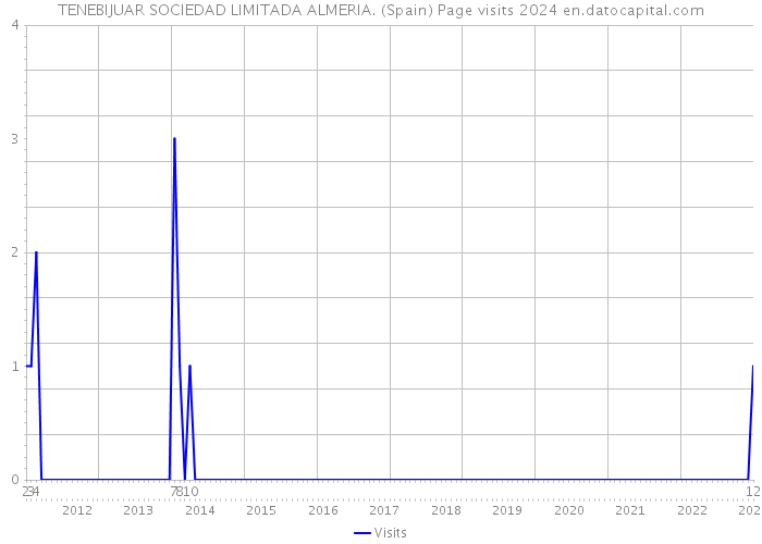 TENEBIJUAR SOCIEDAD LIMITADA ALMERIA. (Spain) Page visits 2024 