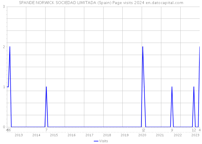 SPANDE NORWICK SOCIEDAD LIMITADA (Spain) Page visits 2024 